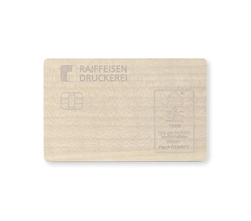 Holzkarte FSC